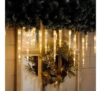 Festive Indoor & Outdoor 24 Colour Changing Icicle Lights Warm White to Cool White