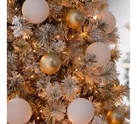Festive Indoor & Outdoor 7Ft Christmas Tree Lights 1000 Warm White Leds