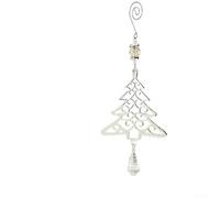 Festive Iron Ornaments for Hanging on Christmas Trees or Walls with Snowflake Bell Star Designs, Made of Sturdy Metal to Last Through oliday Season (N)