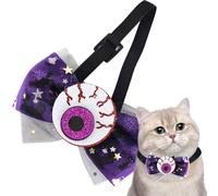 Festive Kitten Collar, Halloween Cat Collar,Cat Collar,Soft and Comfortable Anti-Slip Kitten Collar | Adjustable Collar Harness