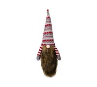 Festive Knit Gnome Long Beard Wine Sleeve Great for Holiday Parties and Family Gatherings