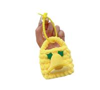 Festive Knit Keyring Wallet Soft Yarn Organizers for Keys Coin Seasonal Exchanging Present Cartoon Keychain Coin Holders