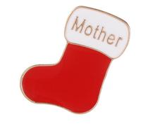Festive Lapel Pin Christmas Sock Family Brooch Pins Jewelry Brooch Christmas Sock Pins Elegant Collar Lapel Holiday Jewelry for Women Charm Bulk for Women
