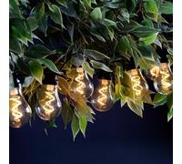 Festive LED Spiral Filament Connectable Outdoor Festoon Light Warm White Clear