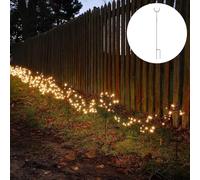Festive Lights - 12 Pack of 45cm Black Metal Hook Stakes Poles - Durable Outdoor Support for String Lights, Festoons, Clusters - Ideal for Pathways and Borders