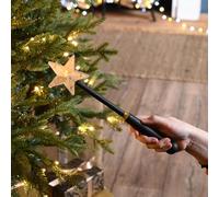 Festive Lights - 33cm Infinity Mirror Magic Wand Remote Control - Warm White LED, Infrared Sensor, Battery Operated with Sound Effect - Lightweight Plastic Build, IP20 Rated, Versatile Use