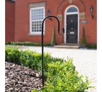 Festive Lights - 5 Pack 51cm or 71cm Shepherd's Crook Hook Pole for Hanging Garden Lights, Lanterns, Fairy String Illumination - Durable Metal Stake, Outdoor Border Pathway Display, Easy Assembly