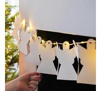 Festive Lights - Battery Powered DIY Paper Illuminated Christmas Fairy Lights Decoration - Warm White LEDs (Angels)