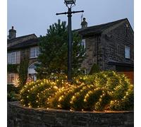 Festive Lights - ConnectGo Connectable Fairy Net Lights - Indoor & Outdoor - Mains Powered Plug in Decorative Lights (3x3m)