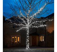 Festive Lights - ConnectGO Connectable Outdoor Fairy Lights - Mains Powered LED String Lighting - Christmas, Garden, Wedding & Party (White, 40m)