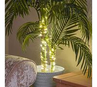 Festive Lights ConnectGo® Firefly Wire Lights - Silver Wire - Connectable - Warm White LEDs (5m, No Plug)