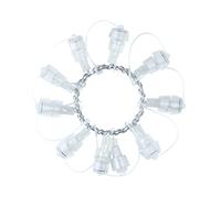 Festive Lights - ConnectGo Lighting Accessories - 9 Port Ring Connector - Connectable Indoor/Outdoor Cable (Clear)