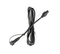 Festive Lights - ConnectPro Festoon Fairy Light Extension & Starter Cable Accessories - Connectable Outdoor Waterproof Ruber Cable - (2m, Black Extension Lead)
