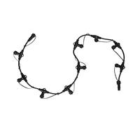 Festive Lights - ConnectPro Lighting Accessories - Connectable Outdoor Waterproof Rubber Cable (9 Port Curtain Connector, Black)