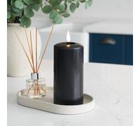 Festive Lights Ember™ Battery Signature Black Candle, 15Cm