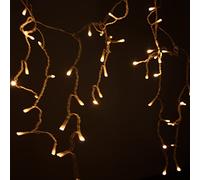 Festive Magic 200 Warm White Battery Operated LED Icicle Lights