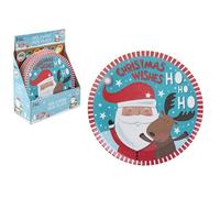 Festive Multicolor Christmas Melamine Side Plate - 20.32cm - Exclusive Design - Perfect for Holiday Entertaining