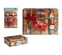 Festive Multicolor 'New Xmas Design' Xmas Eve Box Medium - 45 x 34 x 12.5cm (1 Pc.) - Unique & Vibrant Design - Ideal for Gifts & Home Decor