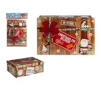 Festive Multicolor 'New Xmas Design' Xmas Eve Box Small - 21 x 32 x 11cm (1 Pc.) - Unique & Vibrant Design - Ideal for Gifts & Home Decor