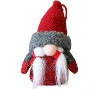 Festive No Face Doll Pendant with Mushroom Head Design Plush Easter Ornament for Spring Decor and Giving 8x14cm(D)