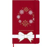 Festive Notebook, Ruled Notebook, Hard Cover and Elastic Closure, Ideal as Ch...