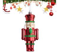 Festive Nutcracker Statue - Wooden Soldier Decoration, Traditional Christmas Figurine, Handcrafted Artistic Holiday Keepsake | Elegant Colorful Ornament Display for Workspaces Cottages Studios Gallery