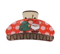 Festive Ornament Snowman Barrette With Strong Hold For Various Hair Types Party Hairpeices Daily Wear Hair Decoration