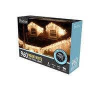 Festive Outdoor Christmas Lights - Warm White - 960 Led Lights