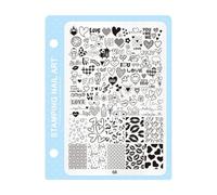 Festive Pattern Nails Art Stamping Plate Template Stencils for Holiday Designs Salon Use Horse Stamping Plate