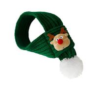 Festive Pet Scarf - Holiday Knit Accessory, Cheerful Seasonal Wear with Soft Yarn Texture, Adjustable Comfort Band with Warm Fabric, Christmas Style Wrap for Enhancing Pet Holiday Photo