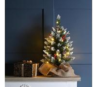 FESTIVE Prelit Berry & Cone Table Tree - 0.6 m / 1.9 ft