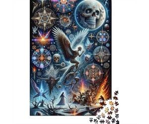 Festive Present: Adult Jigsaw 1000 Pieces, Fantasy Artwork Dark Magic, 52x38cm/1000pcs