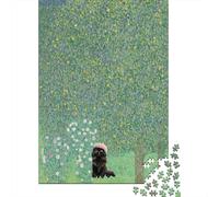 Festive Present: Adult Jigsaw 1000 Pieces, Gustav Klimt Cat Garden, 70x50cm/1000pcs