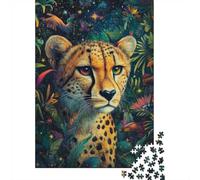Festive Present: Adult Jigsaw 1000 Pieces, Jungle Leopard, 52x38cm/1000pcs | For a puzzle gift during the festive season: Adult jigsaw puzzle with 1000 pieces turns winter downtime into puzzle time.
