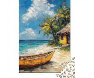 Festive Present: Adult Jigsaw 1000 Pieces, Stranded Island, 38x26cm/1000pcs | For a puzzle gift at Christmas: 1000-piece jigsaw puzzle for adults offers 1000 pieces for the Christmas break.