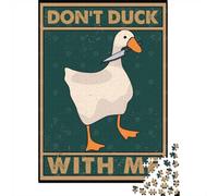 Festive Present Dont Duck With Me 38x26cm 1000pcs Jigsaw Puzzle, 1000 Piece