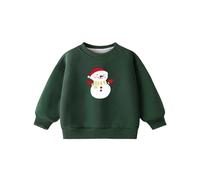 Festive Print Girls Pullover Hoodie Long Sleeve Crewneck Casual Cozy Fleece Top for Holiday Party Outfit Comfortable Wear Christmas Jumpers Toddlers Boys Jumper 10-11 Years Xmas Men UK My First Boy