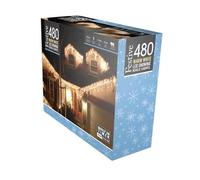 Festive Productiions Snowing Icicle Lights Warm White 480
