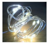 Festive Productions 20L Warm White LED Naked Silver Wire Lights