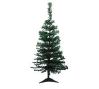 Festive Productions 90cm Green Artificial Christmas Tree - Small Tabletop Tree with Wrapped Branches & Plastic Stand - Compact Seasonal Decoration for Home or Office