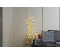 Festive Productions 90cm Lit Gold Mini Twinkling Microdot Tree - Warm White LED Christmas Decoration with 8 Functions - Indoor Outdoor Festive Lighting Display