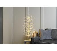 Festive Productions 90cm Lit Mini Twinkling Microdot White Christmas Tree - 320 Warm White LED Lights with Twinkling Effect - Indoor Outdoor Use with 5m Lead Wire