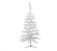 Festive Productions 90cm White Artificial Table Christmas Tree - Small Indoor Decoration with Plastic Stand - Compact PVC Design for Homes Offices and Seasonal Displays
