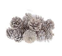 Festive Productions Bag of Pinecones Decoration - Grey Colour - 200 Grams - Christmas Decoration Pinecone Themed Décor Prop - Christmas Decoration - Perfect for Home, Kitchen, Living Room, Hanging