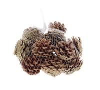 Festive Productions Bag of Pinecones Decoration - Natural Colour - 200 Grams - Autumn Decoration Pinecone Themed Décor Prop - Autumnal Decoration - Perfect for Home, Kitchen, Living Room, Hanging
