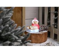 Festive Productions Christmas 19cm Light Up Acrylic Robin - White LED Lights - Christmas Decoration for Home - Festive Christmas Lights - Light Up Christmas Decoration
