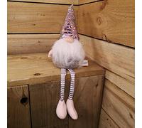 Festive Productions Christmas 49cm Sitting Gonk Dangly Legs & Sequin Hat