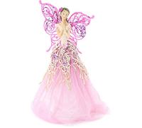 Festive Productions Fabric Angel Christmas Tree Topper, 23 cm - Pink