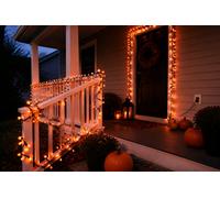 Festive Productions Halloween Glowworm Lights 750 Orange Leds With Timer Indoor & Outdoor