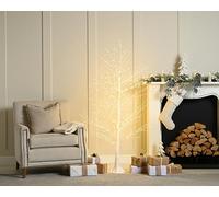 Festive Productions Light Up Micro Dot White Christmas Tree with 500 Warm White LED Lights - 120cm - Beautiful and Stylish Christmas Decoration, Perfect for Home, Living Rooms, Kitchen